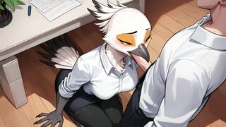 My Secretary Bird: Blowjob