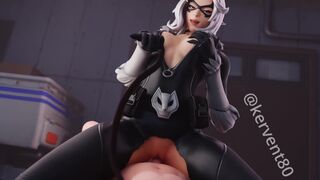 Black Cat lovely COWGIRL