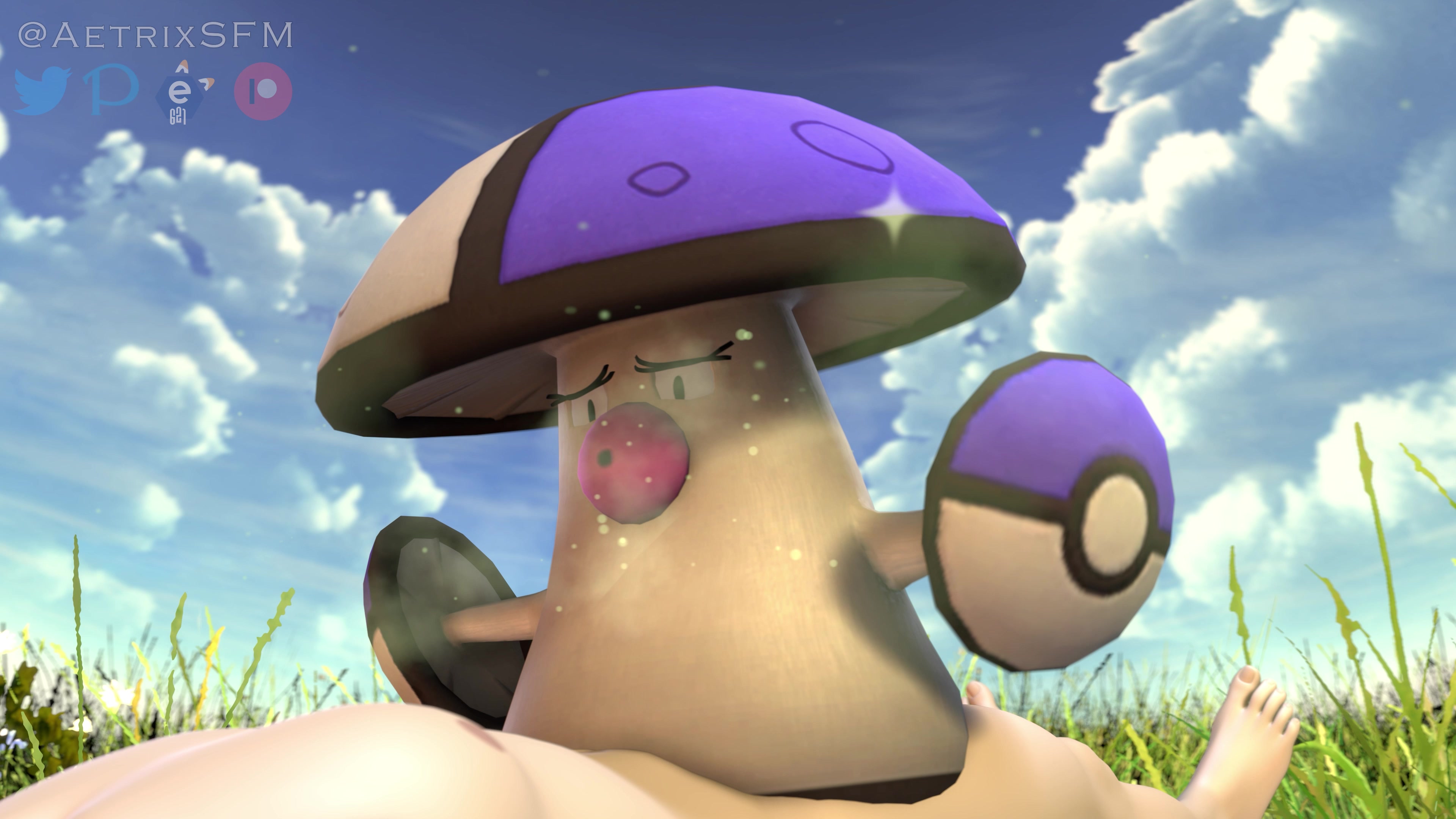 Shiny Amoonguss Jump Animation (4k)