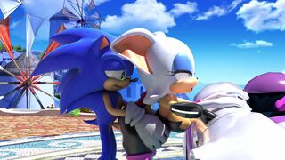 Sonic fucking Rouge before race