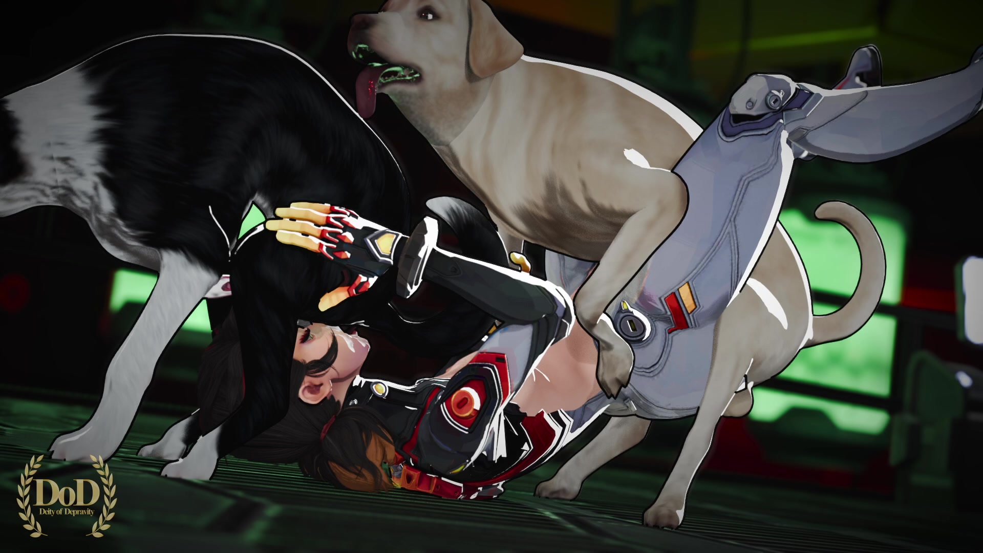 1 bitch 9 pups full video