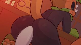 Pumkat Celebrating Halloween
