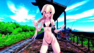 Shimakaze - Booo [MMD R15] Hamselvish