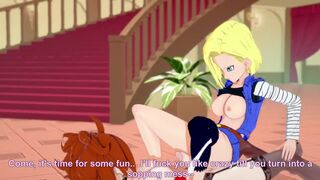 Android 18 and 21 futa hentai