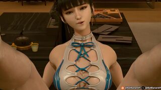 Eve having a fun time