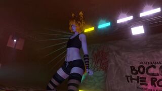 Femboy public bar dance