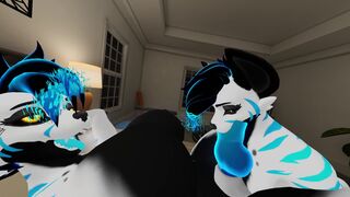 Femboy sucking futa cock