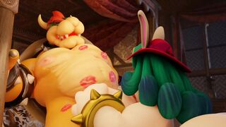 Bowser getting head from Ms Bunnny Mommy