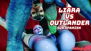 Liara Vs Qutlander [26RegionSFM][Sub Spanish]
