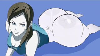 Wii Fit Trainer's Fat Ass cheeks