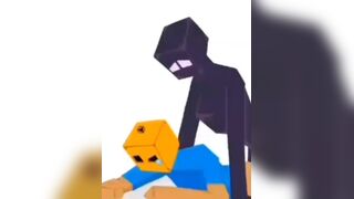 Enderwoman mistakes Steve as an Enderman