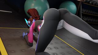 D.va's Gym Workout [Dme_nsfw]