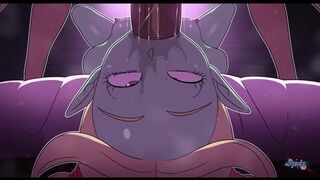 Panzy eating this big piece of meat[D-art]