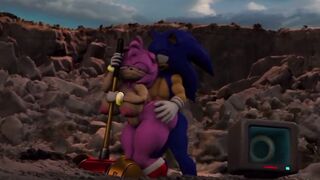 Sonic fucking Amy in the Crater