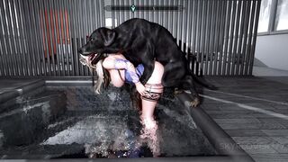 Meeko in my bath ##Free content at X.com##