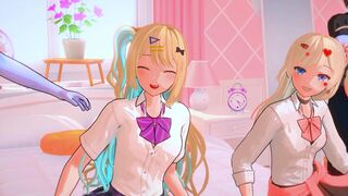 Shirakawa Runa & Kedarui Aashii Gangbang (Normal Version)