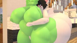 Foursome sex with slimier