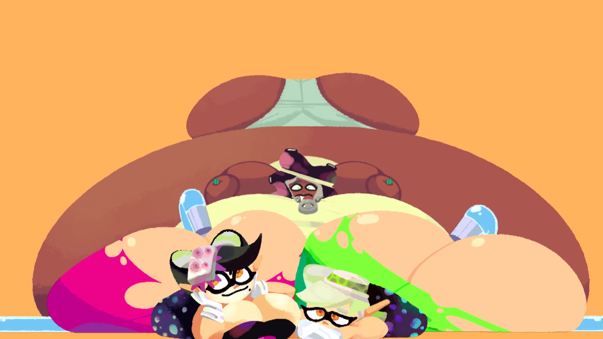 Marina Gets Inflated By The Squid Sisters