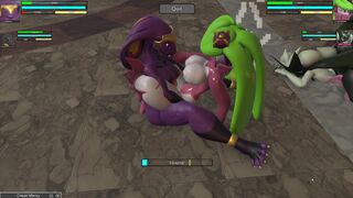 Arbok and Salazzle vs Tsareena and Meowscarada - Heroine Rumble 2 Double Battle!