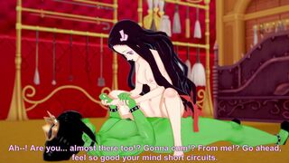 Ogre queen fucks Nezuko futa hentai