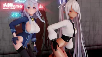 【FUTA】Ako & Iori's Futa dance【ふたなり】【Blue Archive】【ブルアカ】