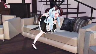 Maid Hatsune Miku and Insects