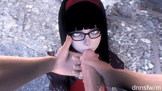 Bespectacled Red Girl