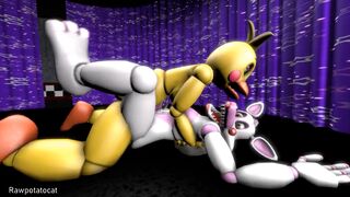 Toy Chica and Mangle Futa Sex