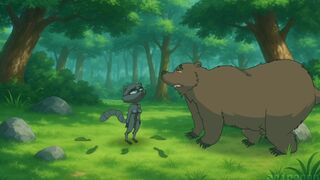 FURRY BEAR FUCKS RACOON-GIRL!