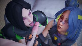 Neon & Viper Threesome (VALORANT)