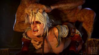 Ciri Goblin Breeder, Pregnant ,Bounded and Raped (Shirami) (60FPS) (4k)