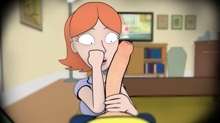 [SpigNsfw] Jessica thanking Morty for a great first date, oh jeez!