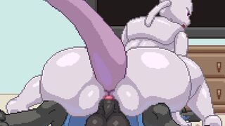 Mewtwo ride Lucario
