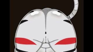 Furry cat woman twerking 720p