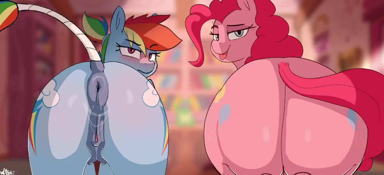Rainbow Dash And Pinkie Pie Twerk