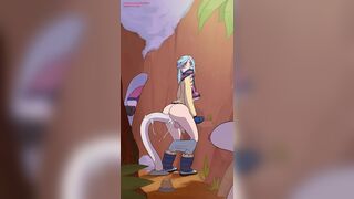 Grusha receive a Diglett in the ass