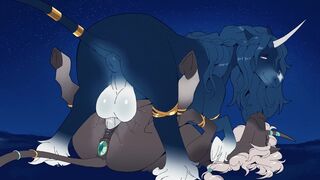 Mythological horse mating