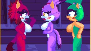 Blaze and Surge talking with strange