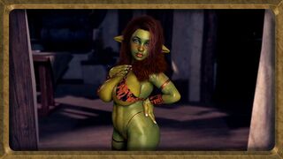 Curvy low-level goblin begs take her into youre party as obedient servant