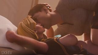 Emma Frost tries to be dominant but submits to huge cock