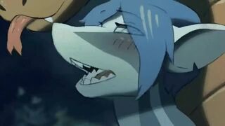 Shark girl fucked by a snake (extended)