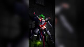 Futa Tatsumaki in Bondage Fucked by Tentacles