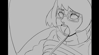 Velma vs ghost, werewolf, and mummy.