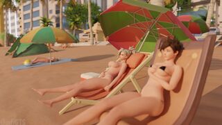 Giantess Ashe on the beach [InfiGTS]