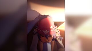 Overwatch Futanari Widowmaker x Kiriko Blowjob