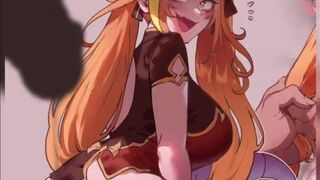 COMIC DUB "Kiryu Coco Couldn'T Resist Her Remptation "