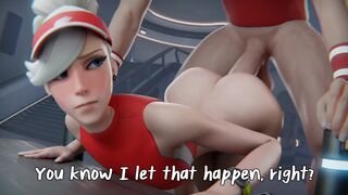 Mercy lost the bet and paid the price