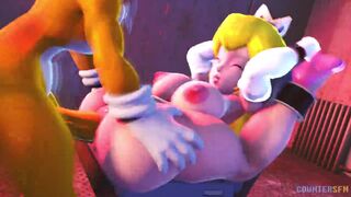 Tails is rescuing peach