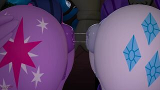 Ponut Kiss ~ Twilight Sparkle x Rarity