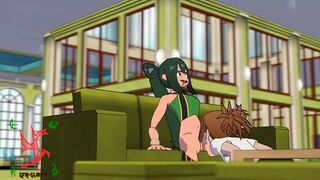 Ochaco Sucking Tsuyu [SFM-Slayer]